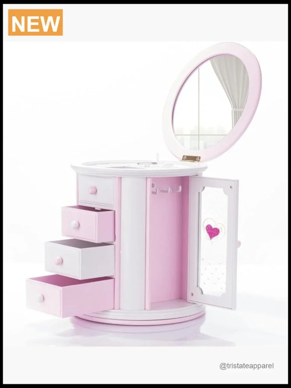 Musical Jewelry Box for Girls Necklace Storage Organizer Music Box